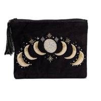 Astuccio velluto nero con lune