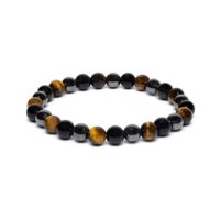 Bracciale occhio di tigre ematite ossidiana