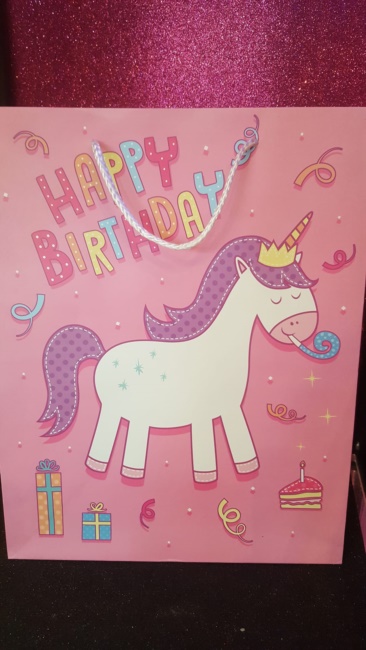 Busta regalo - Buon Compleanno - Unicorno 