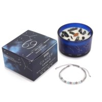 Candela Zodiacale con bracciale Cancro