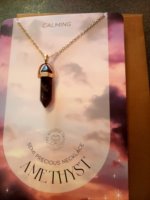 Collana ciondolo ametista