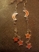 Orecchini luna e stelline