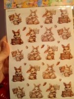 adesivi blister da 40 con coniglietti