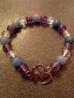 bracciale ametista avventurina cristallo di rocca