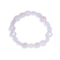 bracciale cuori quarzo rosa